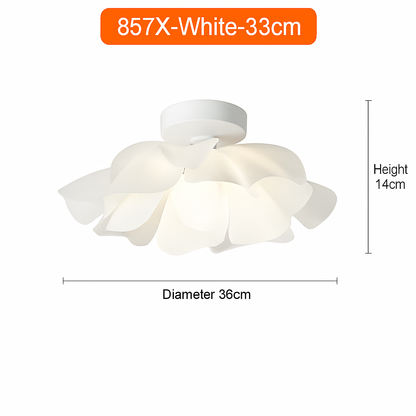 Lustre Design Nordique Fleurs Blanches