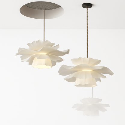 Lustre Design Nordique Fleurs Blanches