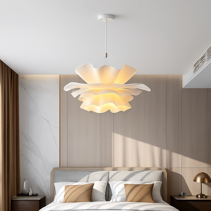 Lustre Design Nordique Fleurs Blanches