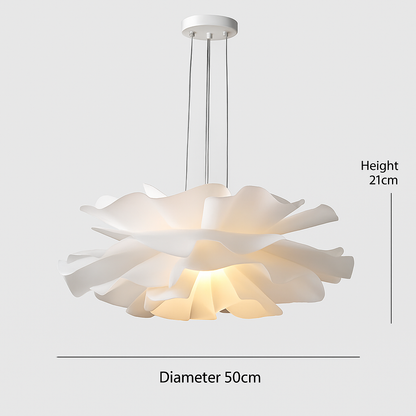 Lustre Design Nordique Fleurs Blanches