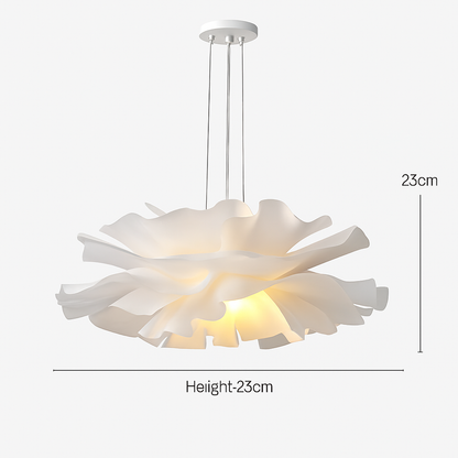 Lustre Design Nordique Fleurs Blanches