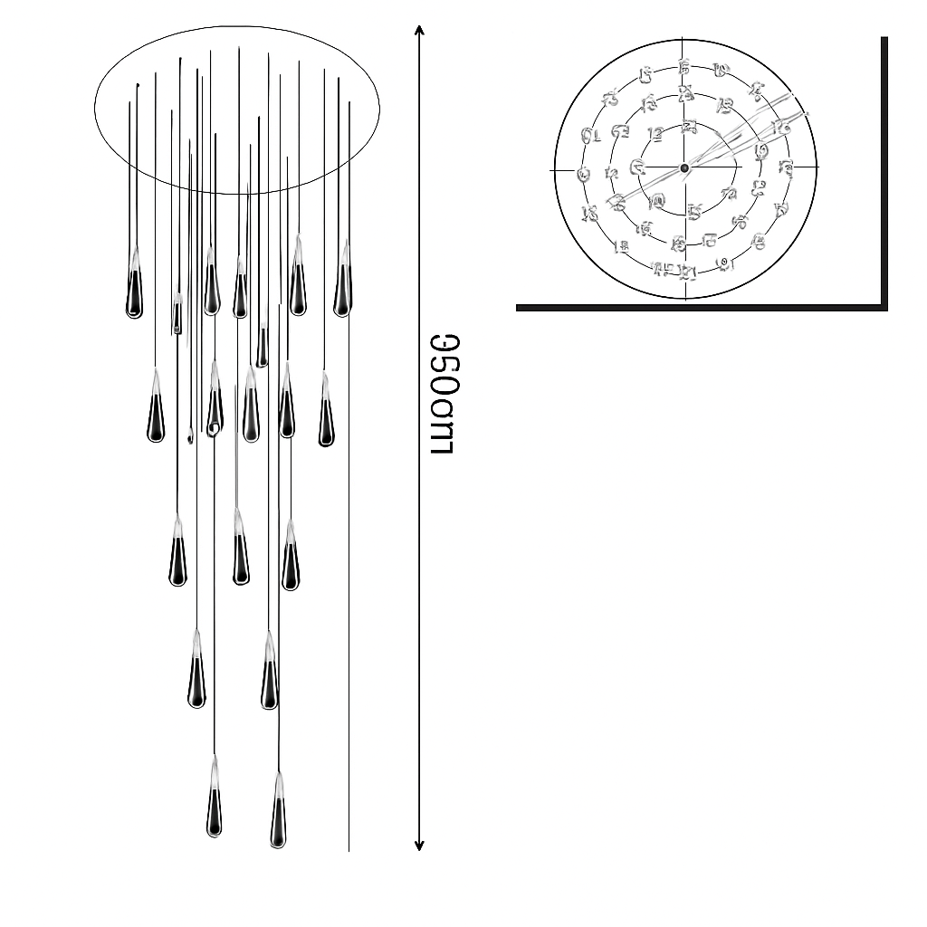 Lustre Cristal Goutte d'Eau Moderne LED