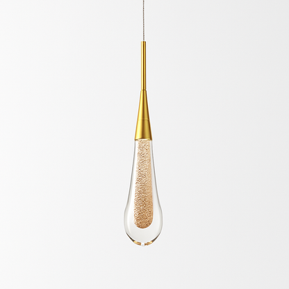 Lustre Cristal Goutte d'Eau Moderne LED