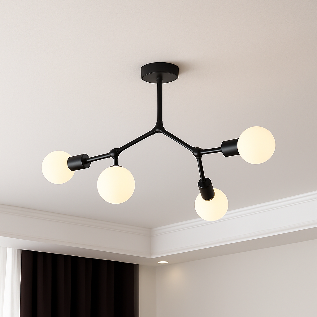 Lustre LED Industriel Rally Métal Design