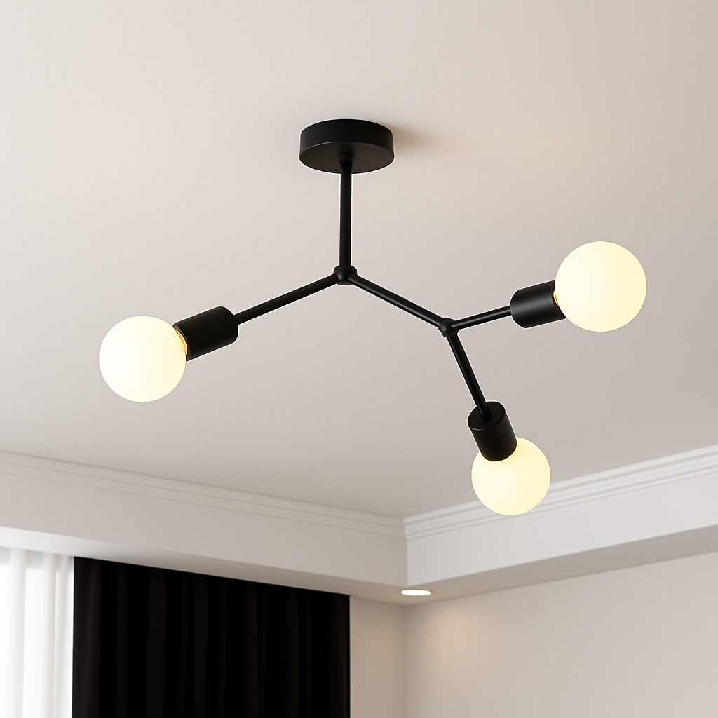 Lustre LED Industriel Rally Métal Design