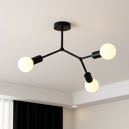 Lustre LED Industriel Rally Métal Design