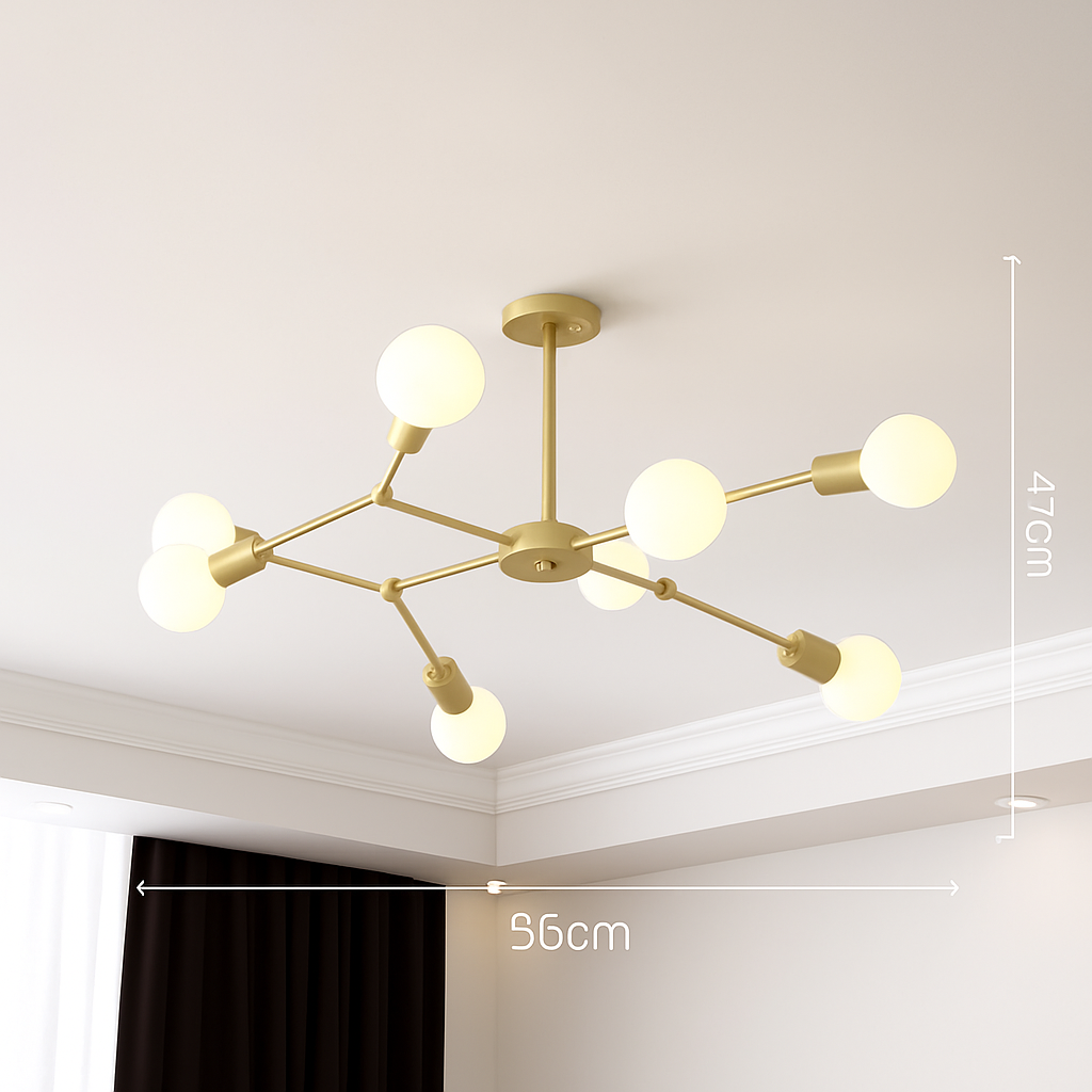 Lustre LED Industriel Rally Métal Design
