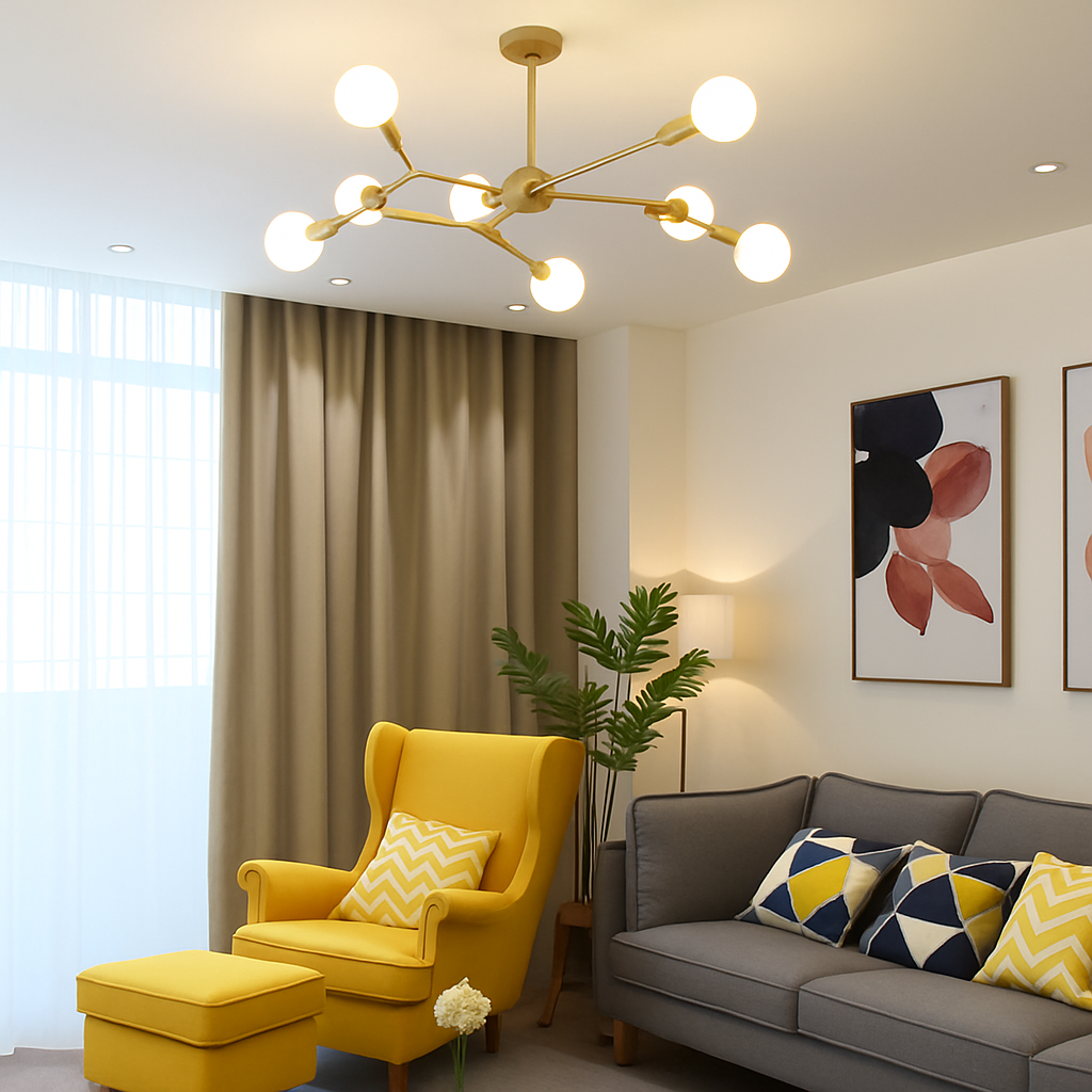 Lustre LED Industriel Rally Métal Design