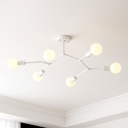Lustre LED Industriel Rally Métal Design