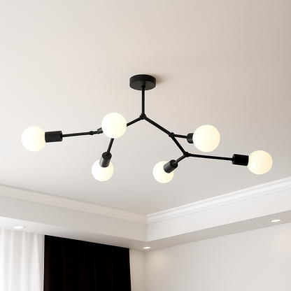 Lustre LED Industriel Rally Métal Design