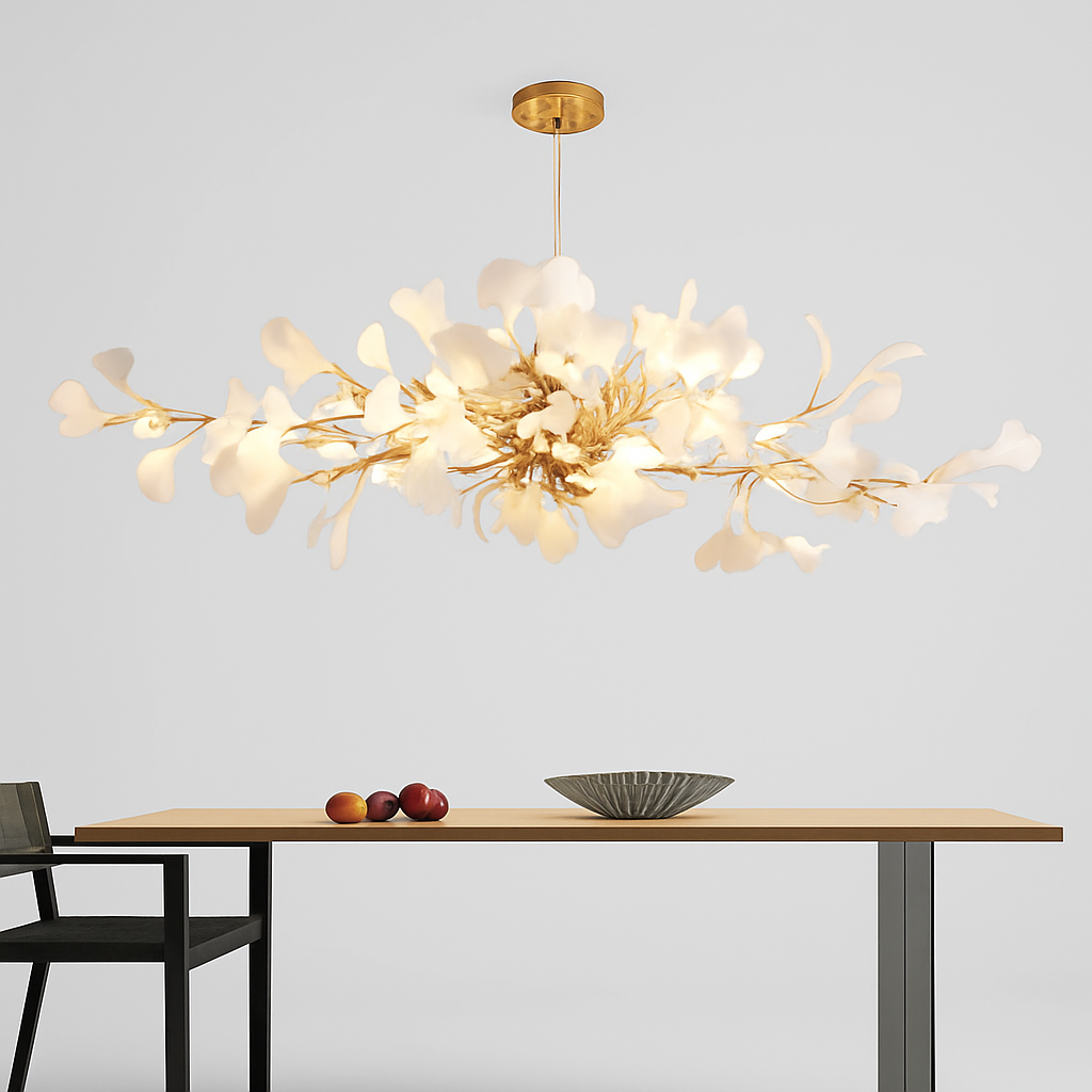 Lustre LED Ginkgo Céramique Design Moderne