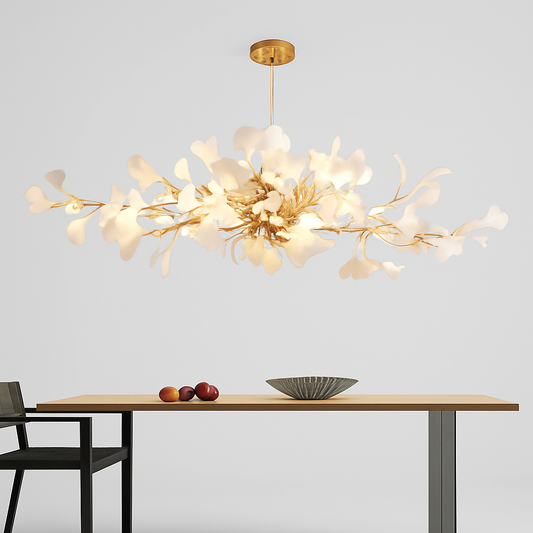 Lustre LED Ginkgo Céramique Design Moderne