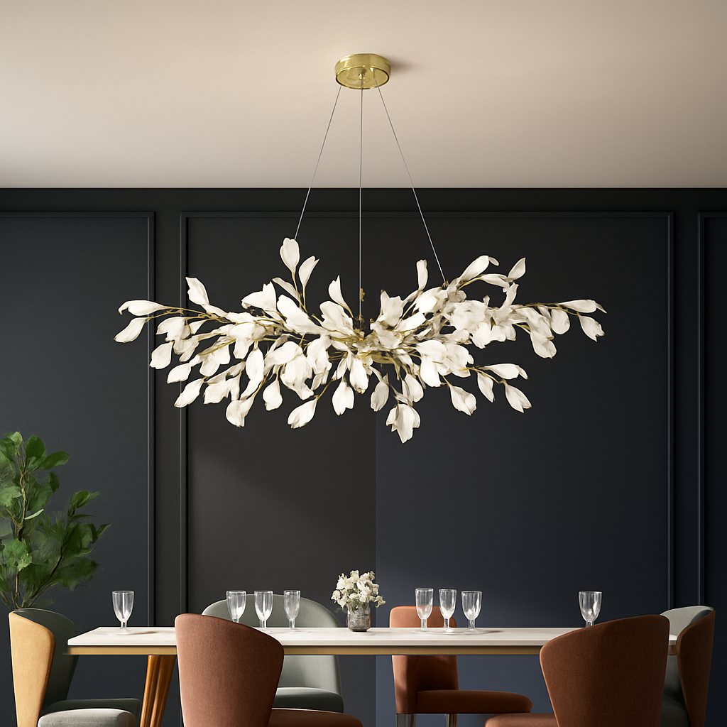 Lustre LED Ginkgo Céramique Design Moderne