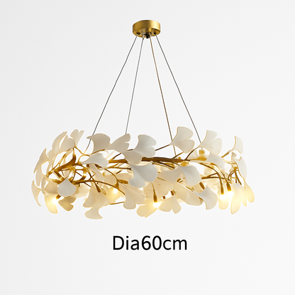 Lustre LED Ginkgo Céramique Design Moderne