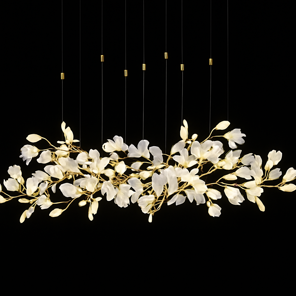 Lustre LED Ginkgo Céramique Design Moderne