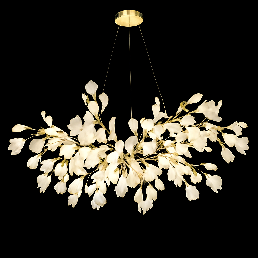 Lustre LED Ginkgo Céramique Design Moderne