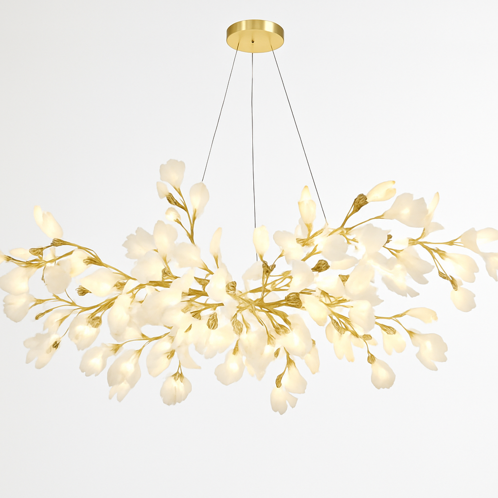 Lustre LED Ginkgo Céramique Design Moderne