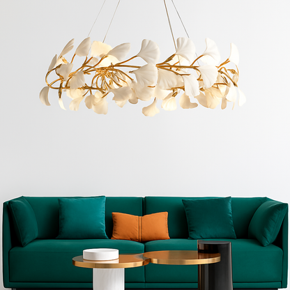 Lustre LED Ginkgo Céramique Design Moderne