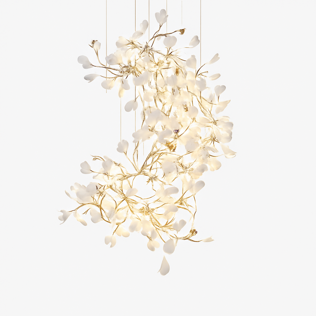 Lustre LED Ginkgo Céramique Design Moderne