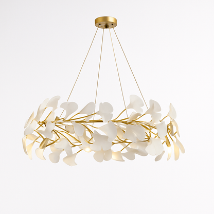 Lustre LED Ginkgo Céramique Design Moderne