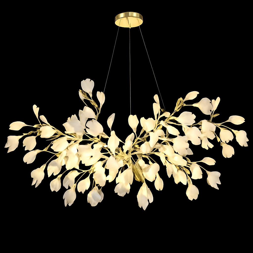 Lustre LED Ginkgo Céramique Design Moderne