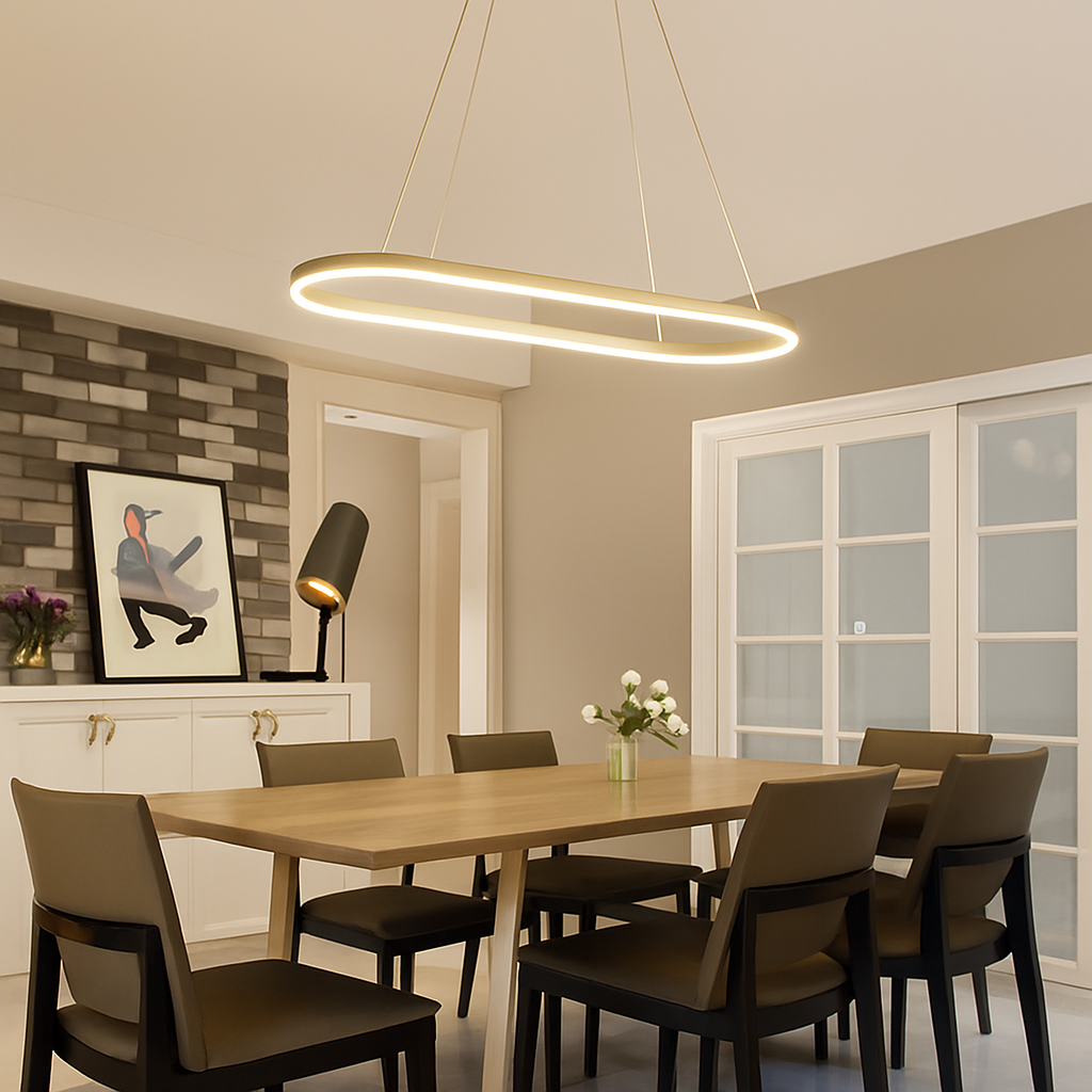 Lustre LED Design Suspendu Aluminium