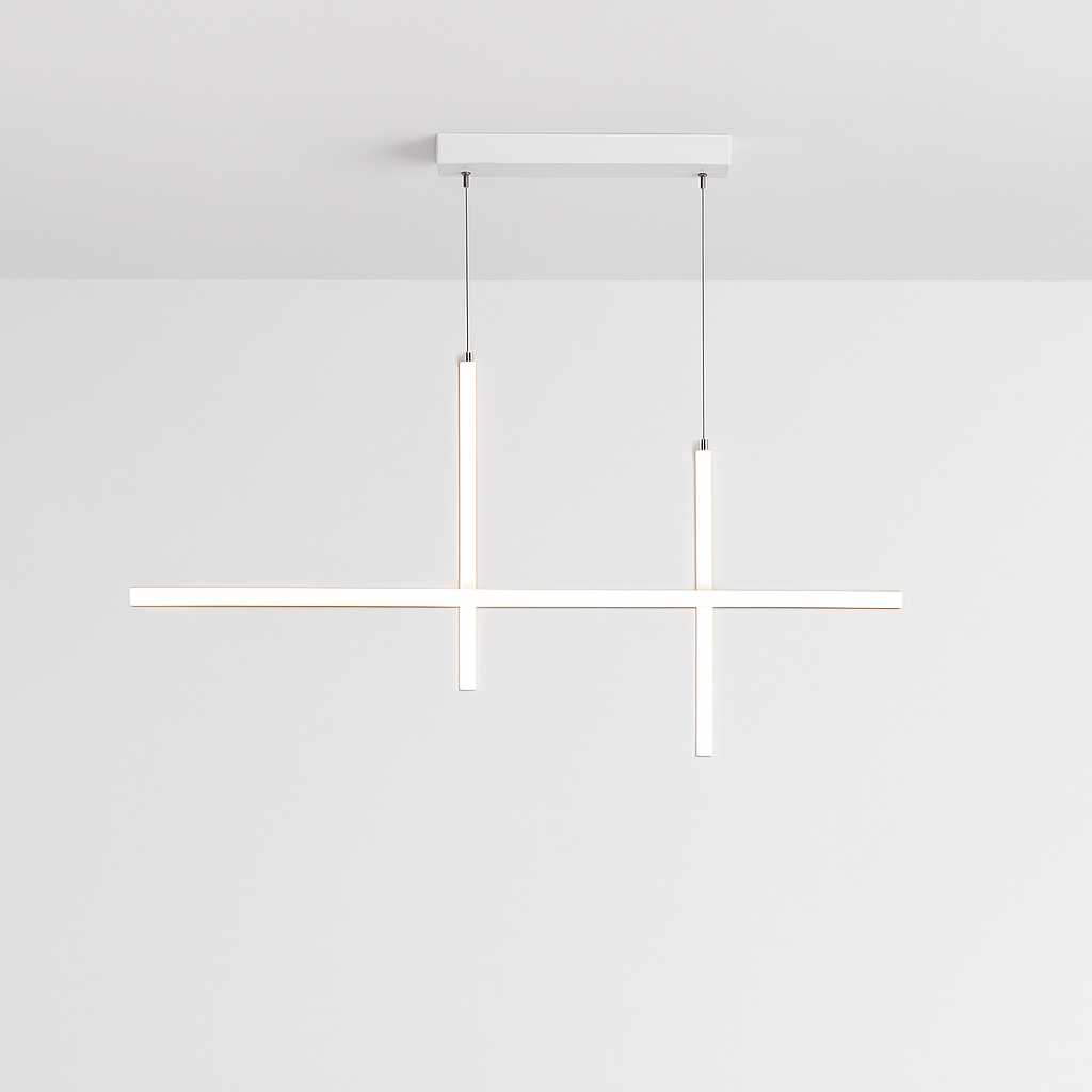 Lustre LED Noir Minimaliste Design Dimmable