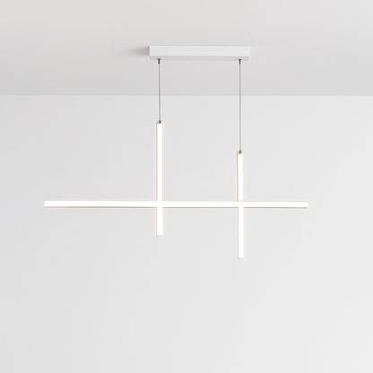 Lustre LED Noir Minimaliste Design Dimmable