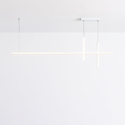 Lustre LED Noir Minimaliste Design Dimmable