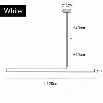 Lustre LED Long Moderne Dimmable