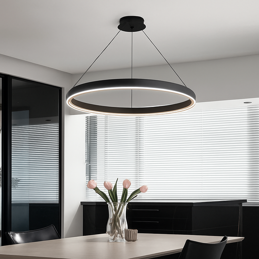 Lustre LED Anneau Rond Moderne SaloEElaitte
