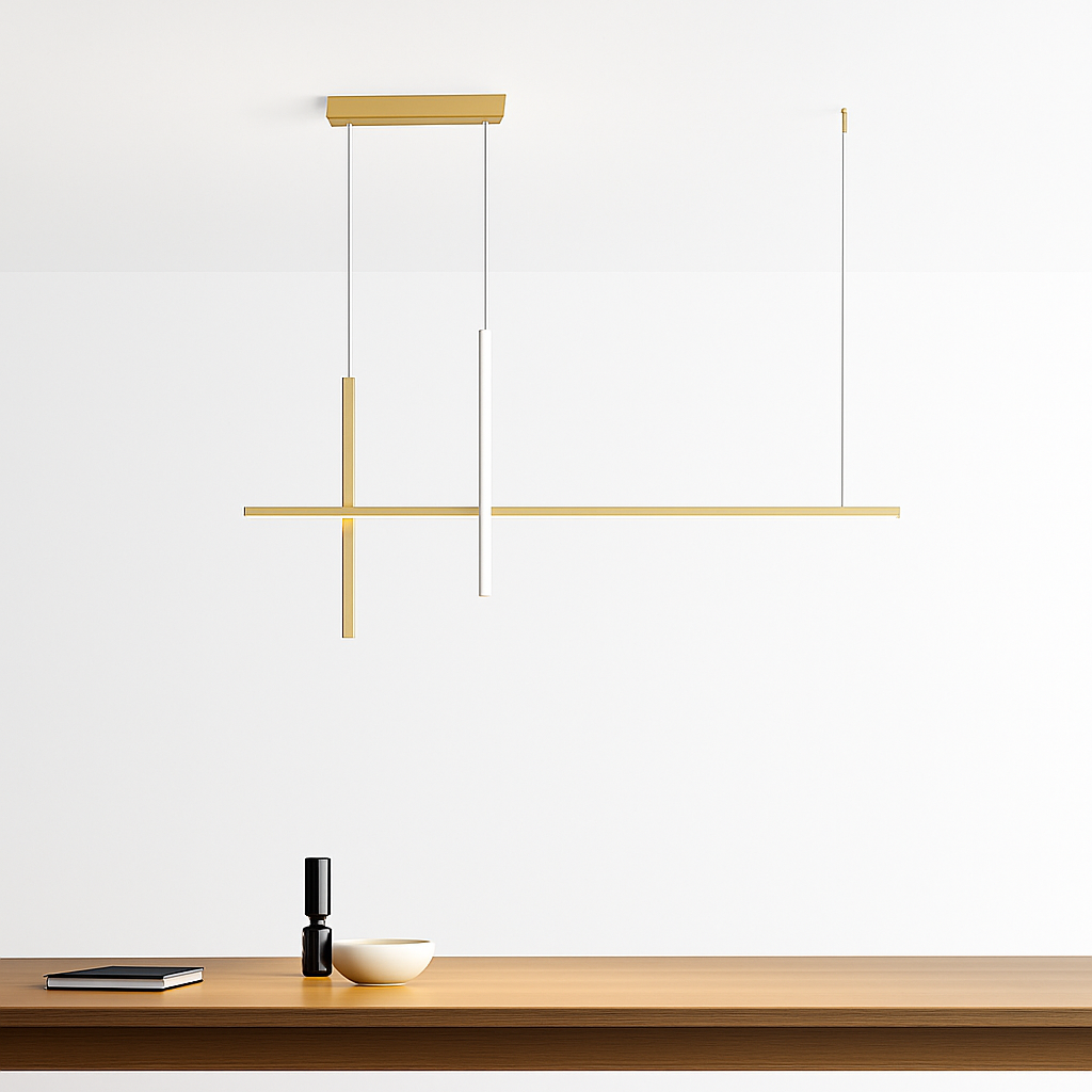 Lustre LED Minimaliste Dimmable Noir SANDYHA