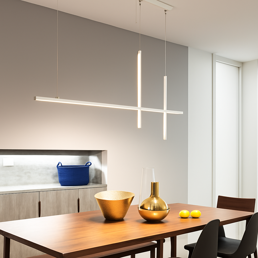 Lustre LED Minimaliste Dimmable Noir SANDYHA