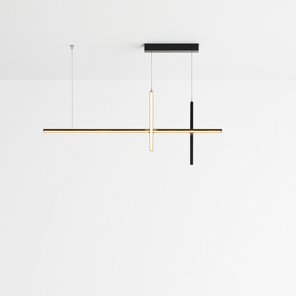 Lustre LED Minimaliste Dimmable Noir SANDYHA