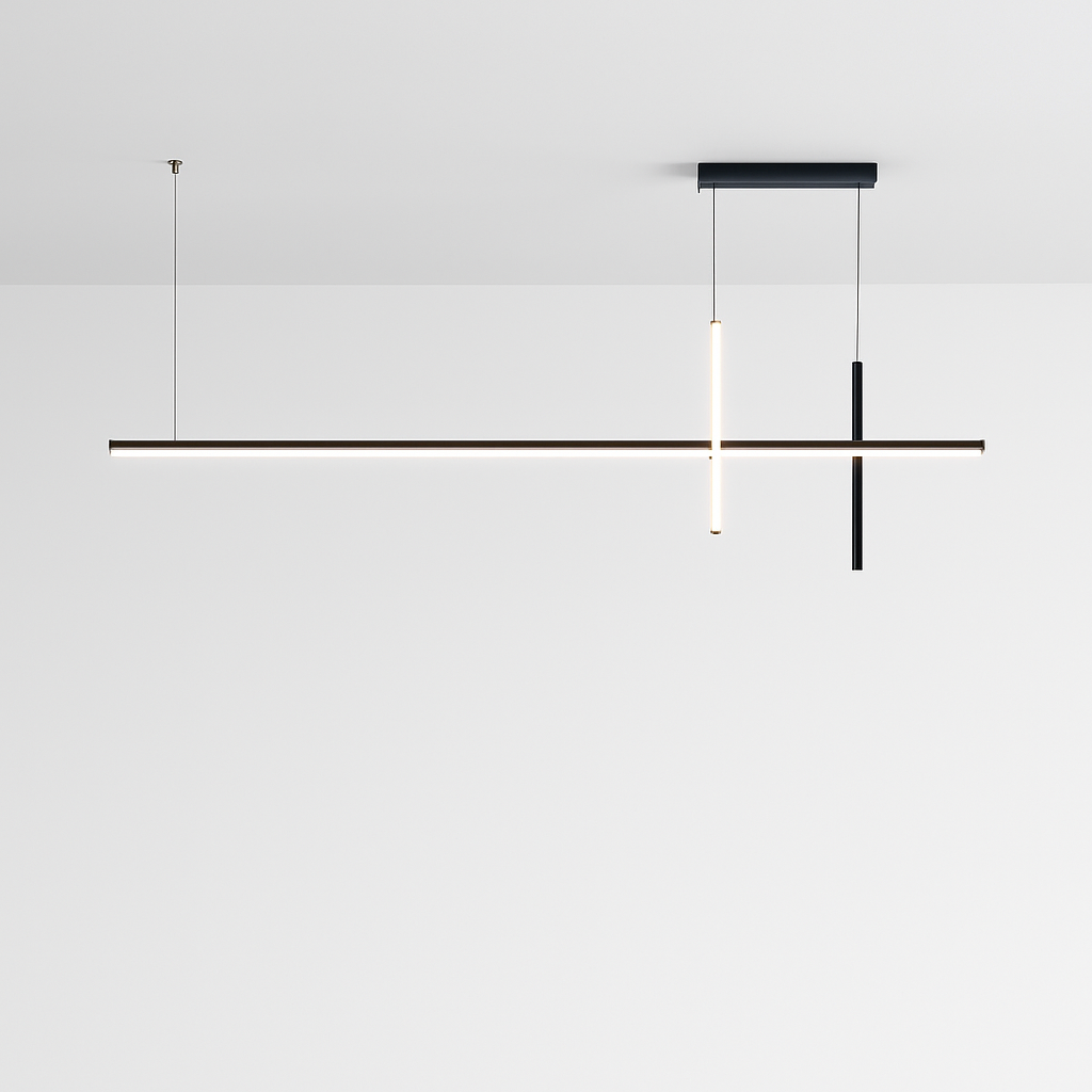Lustre LED Minimaliste Dimmable Noir SANDYHA