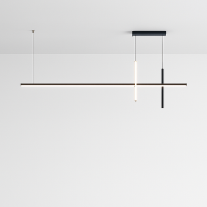 Lustre LED Minimaliste Dimmable Noir SANDYHA