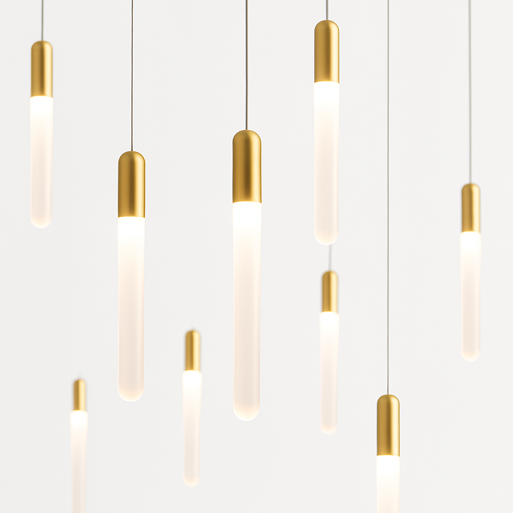 Lustre LED Doré Minimaliste CAMPEGGI
