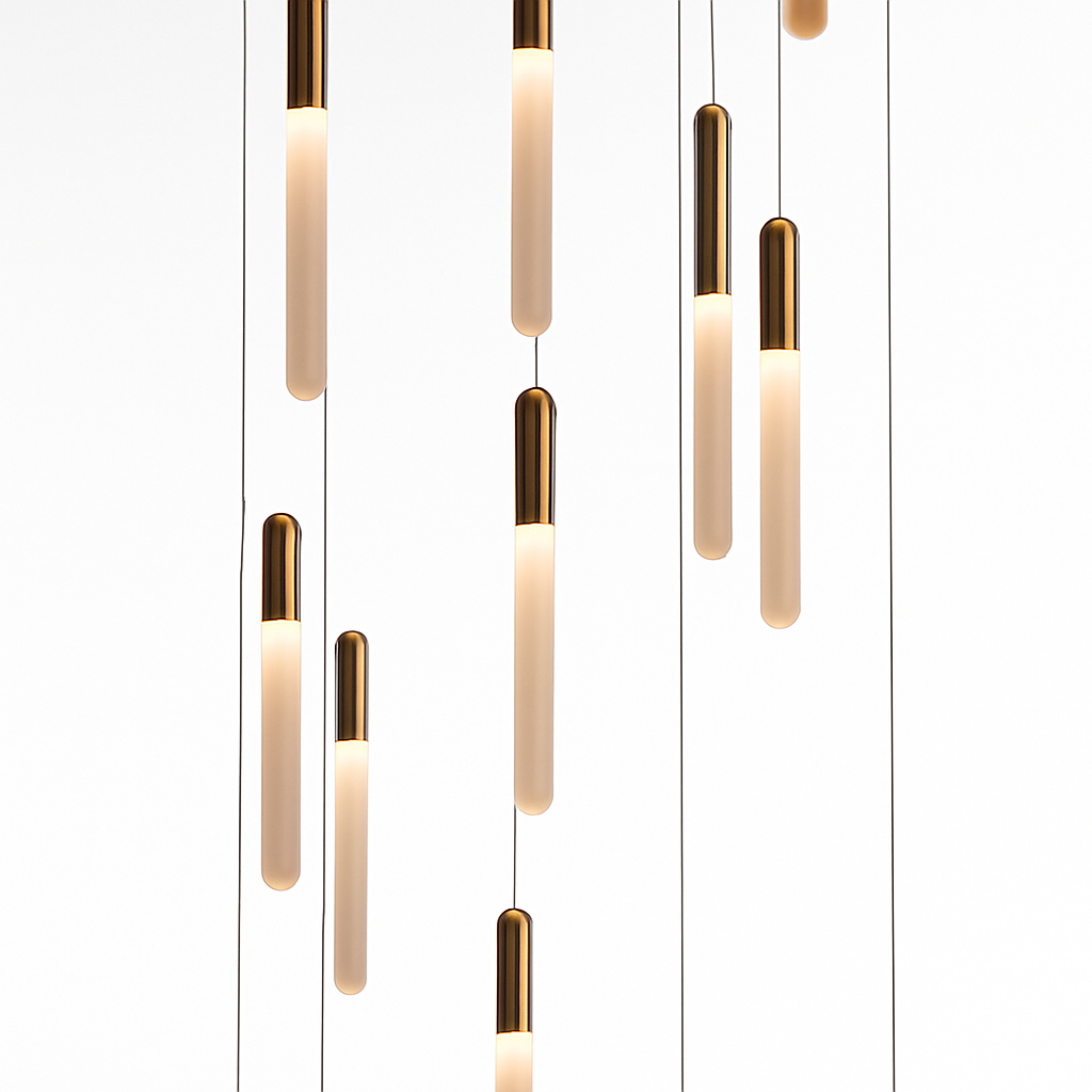 Lustre LED Doré Minimaliste CAMPEGGI