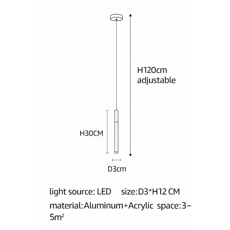 Lustre LED Doré Minimaliste CAMPEGGI