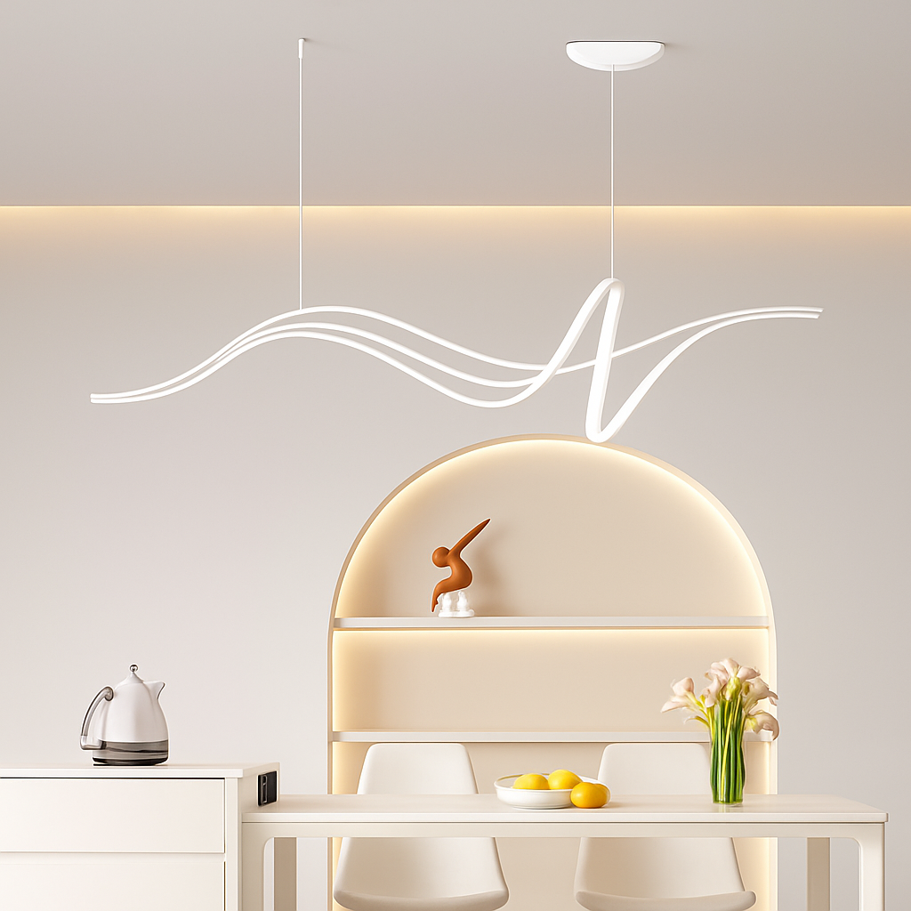 Lustre LED Moderne Dimmable - Design Épuré