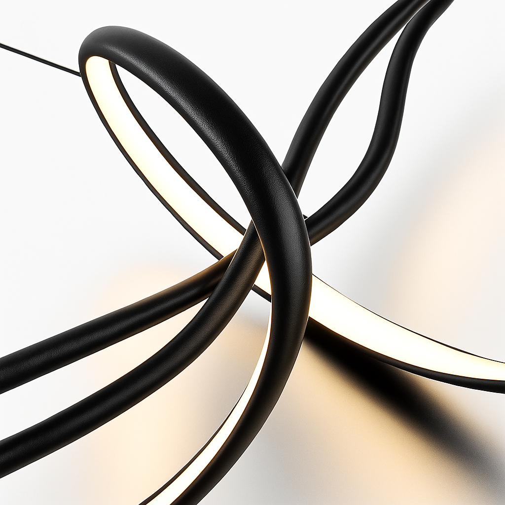 Lustre LED Moderne Dimmable - Design Épuré