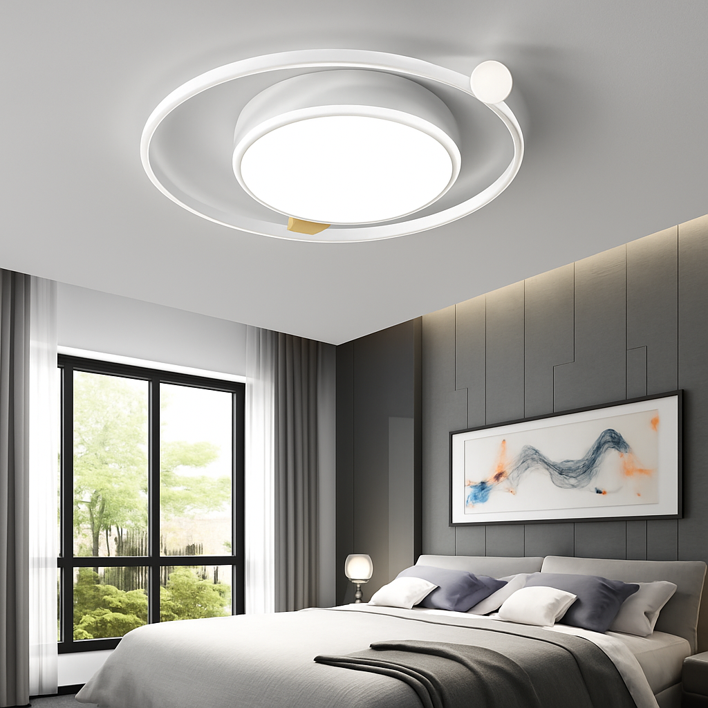 Plafonnier LED Moderne Design Fer Dimmable