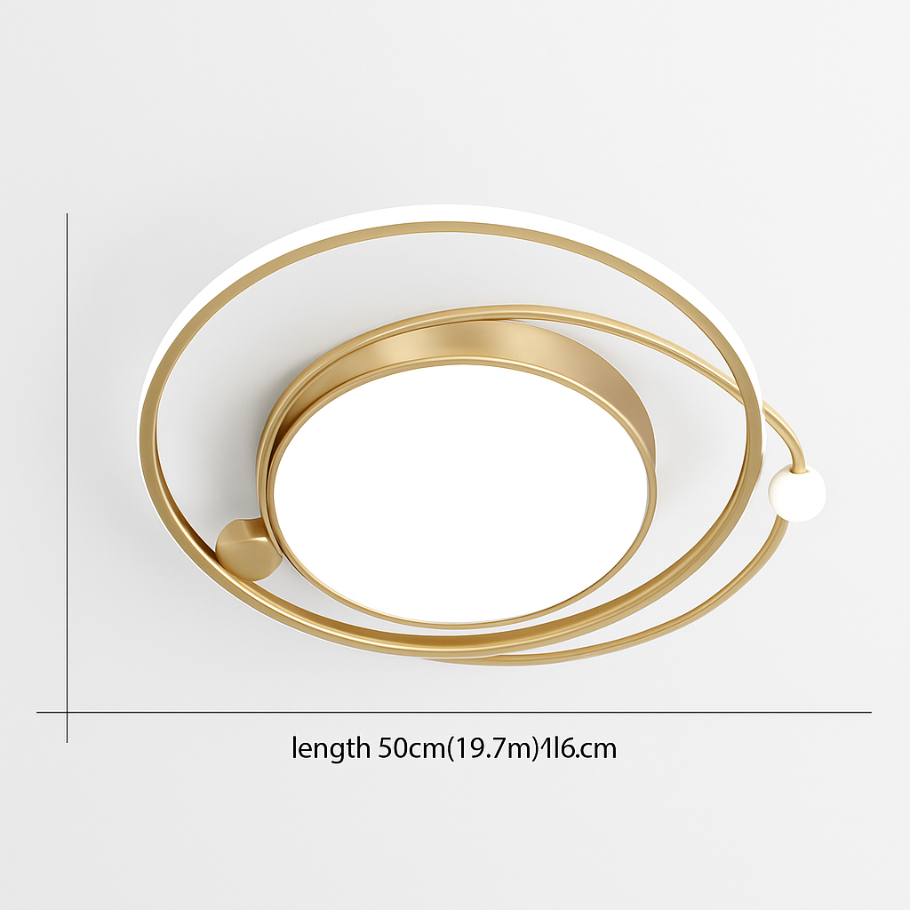 Plafonnier LED Moderne Design Fer Dimmable