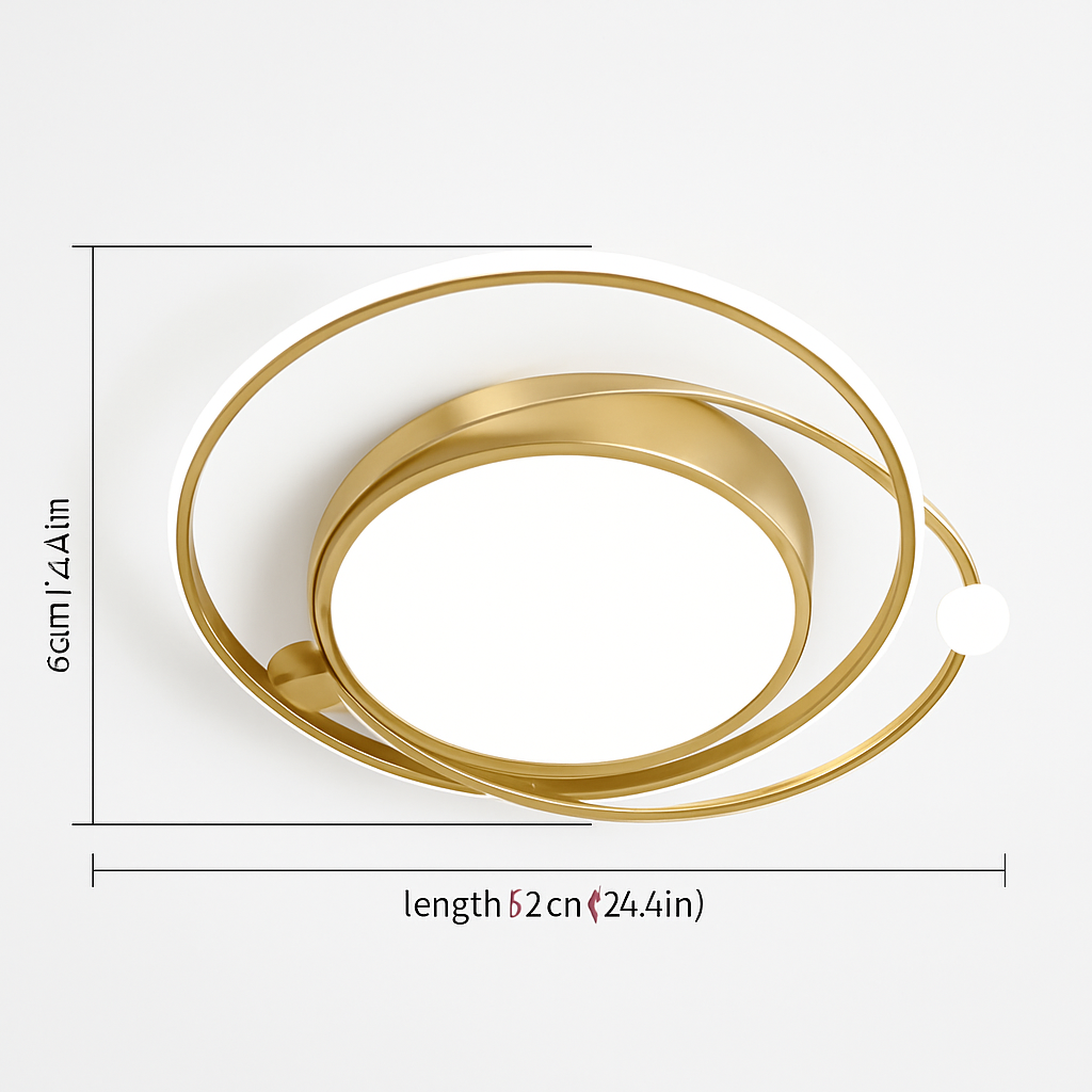 Plafonnier LED Moderne Design Fer Dimmable