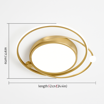 Plafonnier LED Moderne Design Fer Dimmable