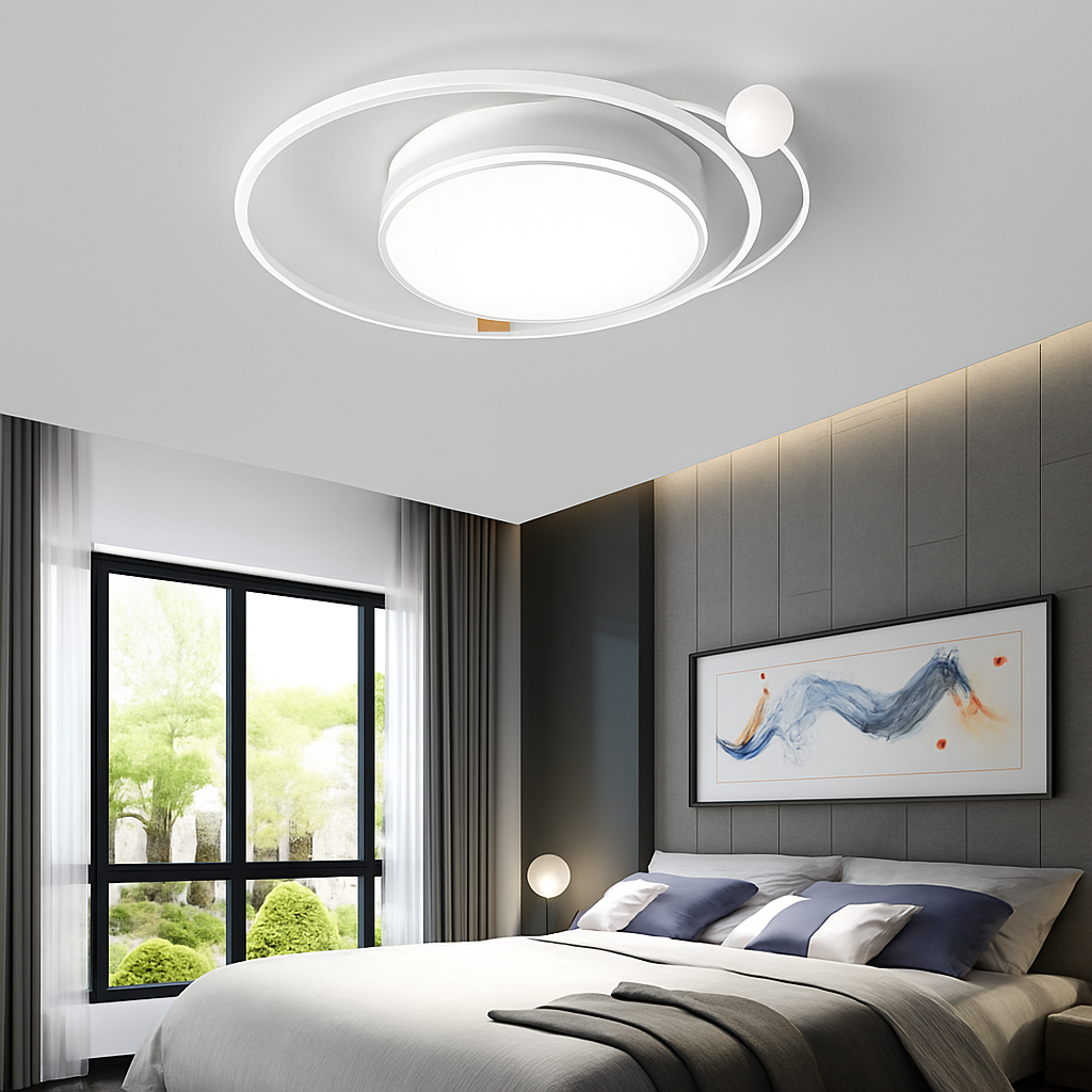 Plafonnier LED Moderne Design Fer Dimmable