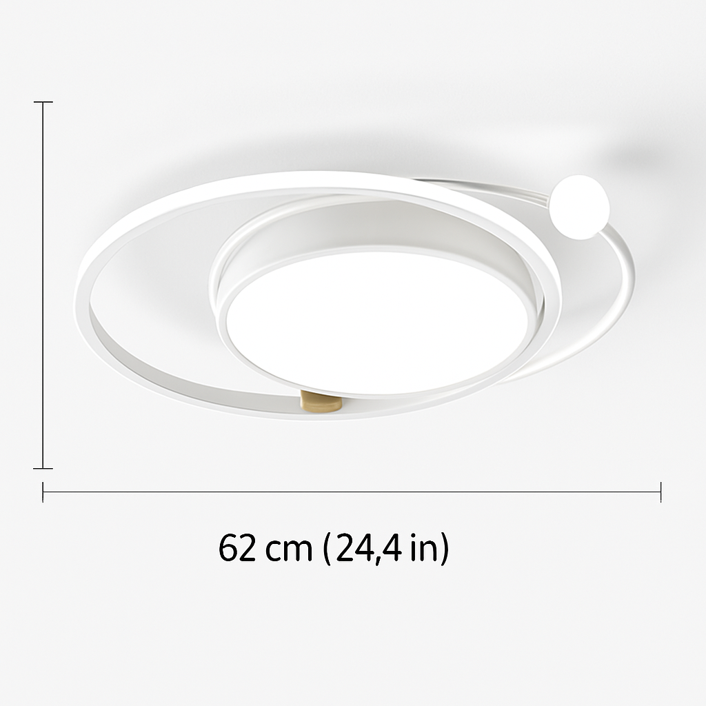 Plafonnier LED Moderne Design Fer Dimmable