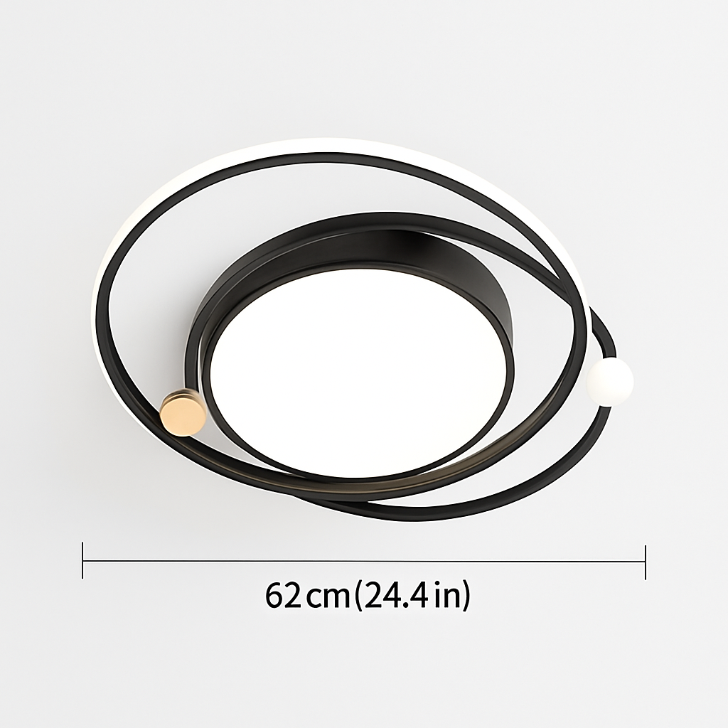 Plafonnier LED Moderne Design Fer Dimmable