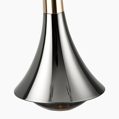 Lustre LED Nordique Design Nickel Brossé