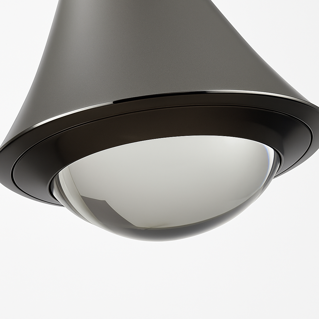 Lustre LED Nordique Design Nickel Brossé